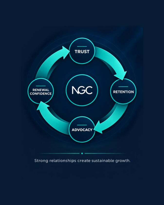 Trust leads to retention, advocacy and renewal confidence in a continuous customer relationships flywheel